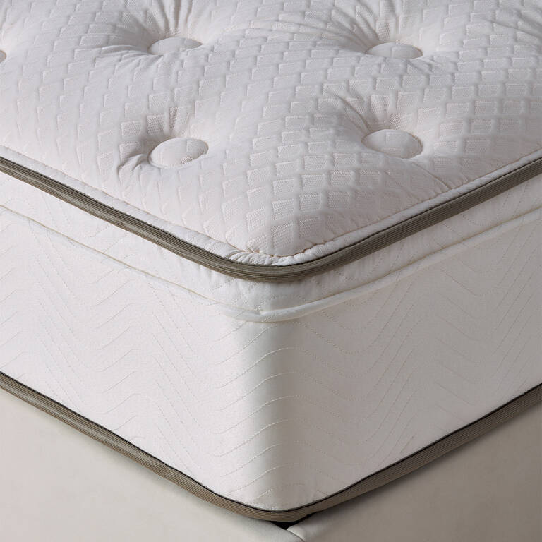 Closeup of Marriott Bonvoy hotels medium firmness mattress
