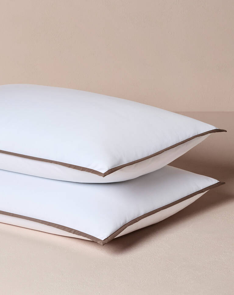 Two pillows with Westin pillowcases
