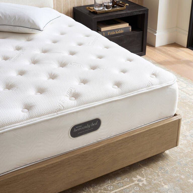 Westin Heavenly Bed plush firmness mattress in bedroom Westin Heavenly Bed plush firmness mattress in bedroom