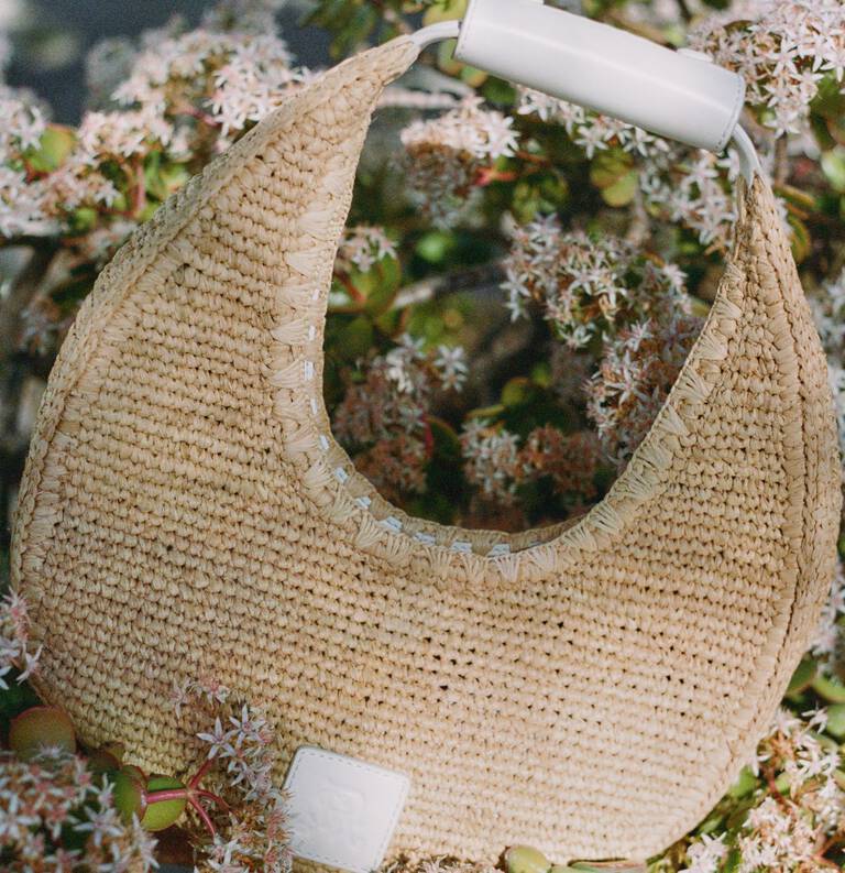 Embroidered handbag from St. Regis x STAUD collection Embroidered handbag from St. Regis x STAUD collection