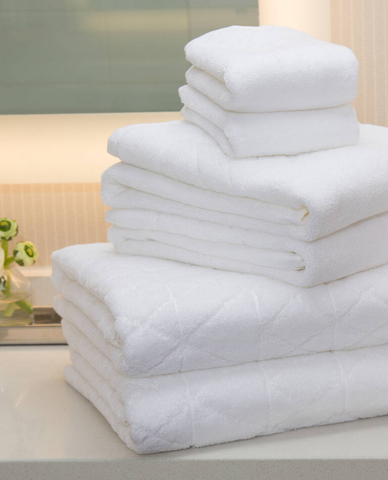 The Luxury Collection stack of towels