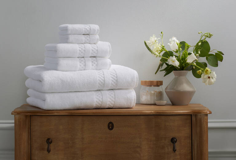 Stack of The Ritz-Carlton towels