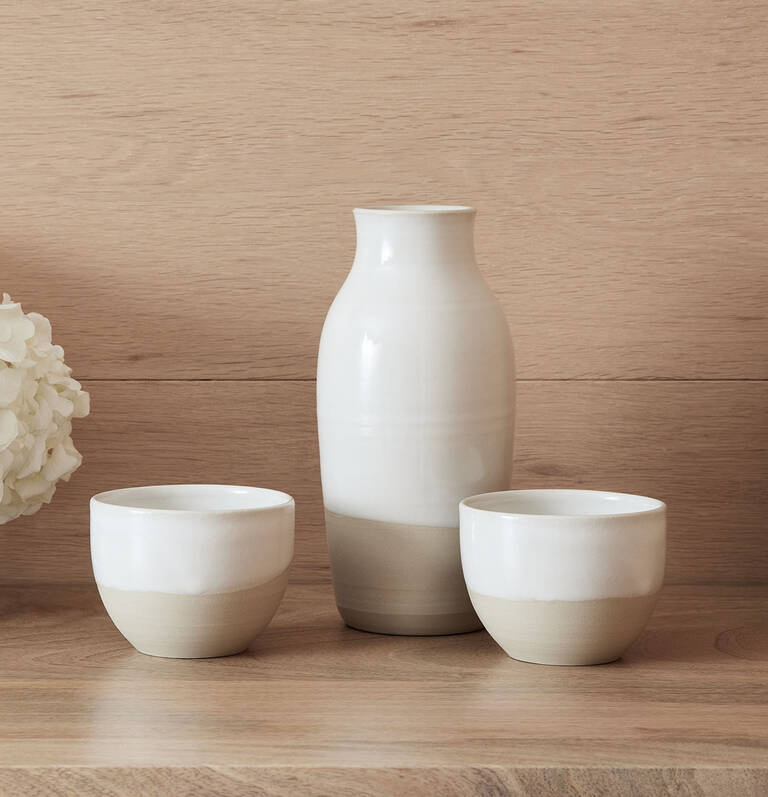 EDITION Artist Series collab carafe and mugs set on shelf EDITION Artist Series collab carafe and mugs set on shelf