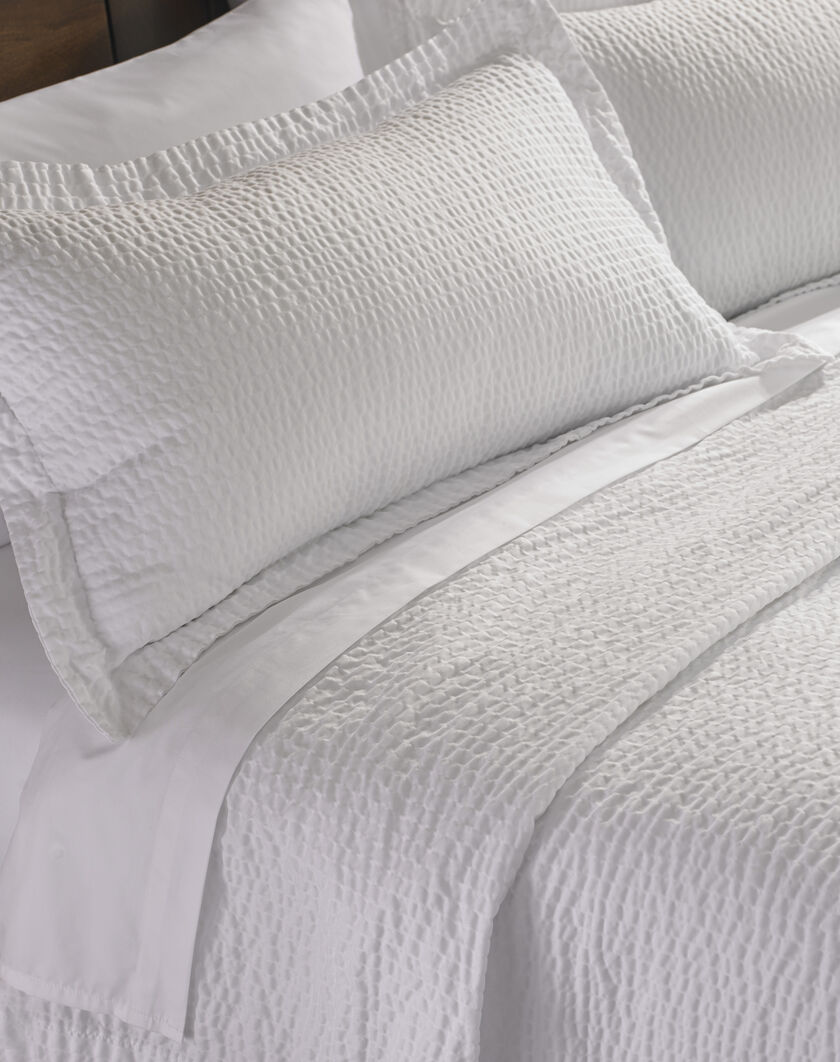 Textured Coverlet and Shams Set thumbnail number 1