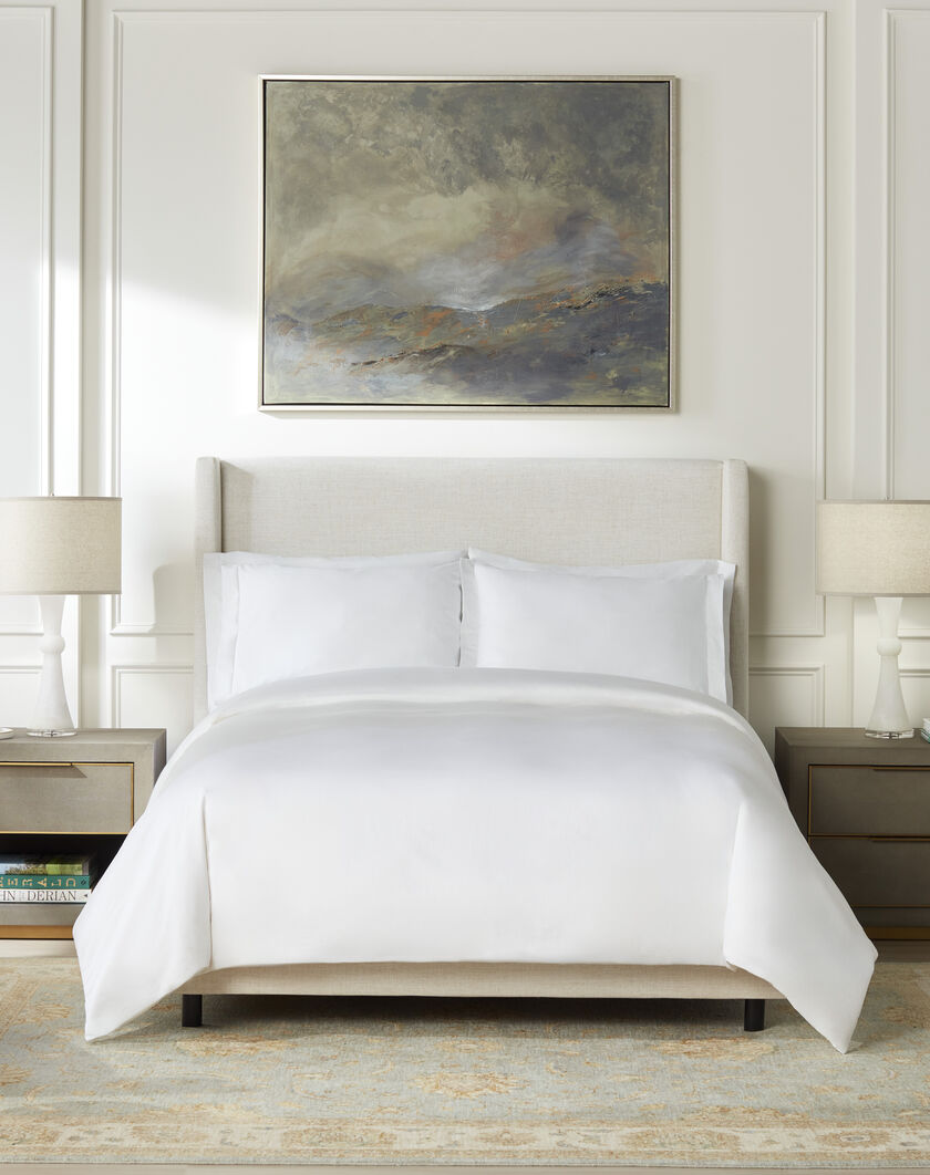Classic White Bed & Bedding Set thumbnail number 1