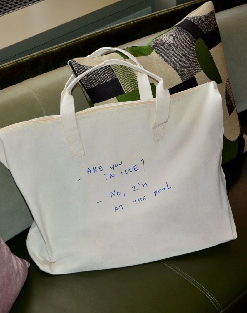 Thomas Lélu At The Pool Tote Bag thumbnail number 0