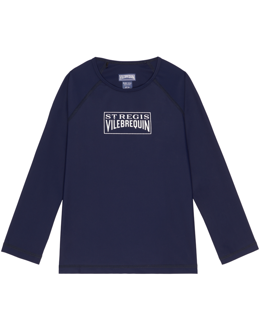 ​

Kids Long Sleeve Rashguard – Navy with Logo thumbnail number 0