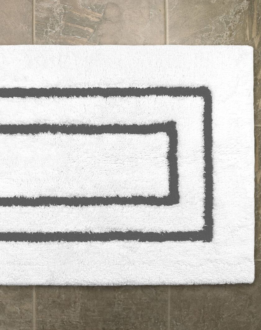 Grey Frame Bath Rug thumbnail number 1