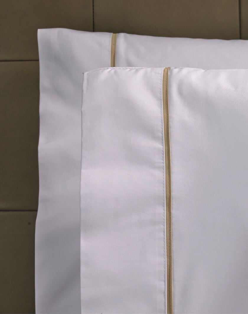 Taupe Piping Pillowcases thumbnail number 1