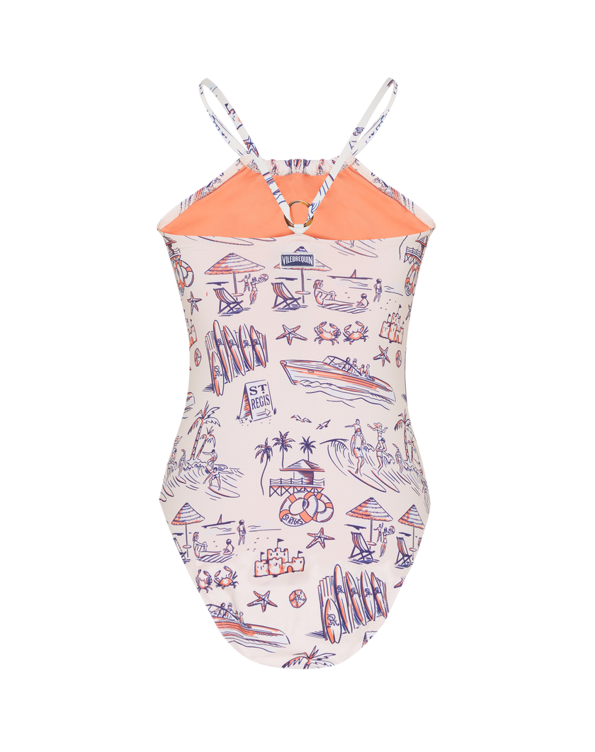 Girl's One-piece Swimsuit - Family Traditions Pattern thumbnail number 1